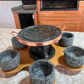 Jogo 9 Peças - Em Pedra Sabão