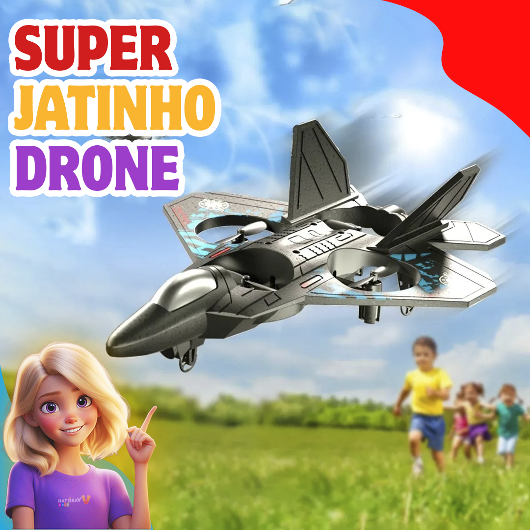 Jatinho Drone Recarregável de Controle Remoto