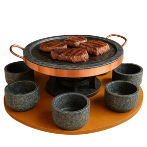 Jogo 9 Peças - Em Pedra Sabão